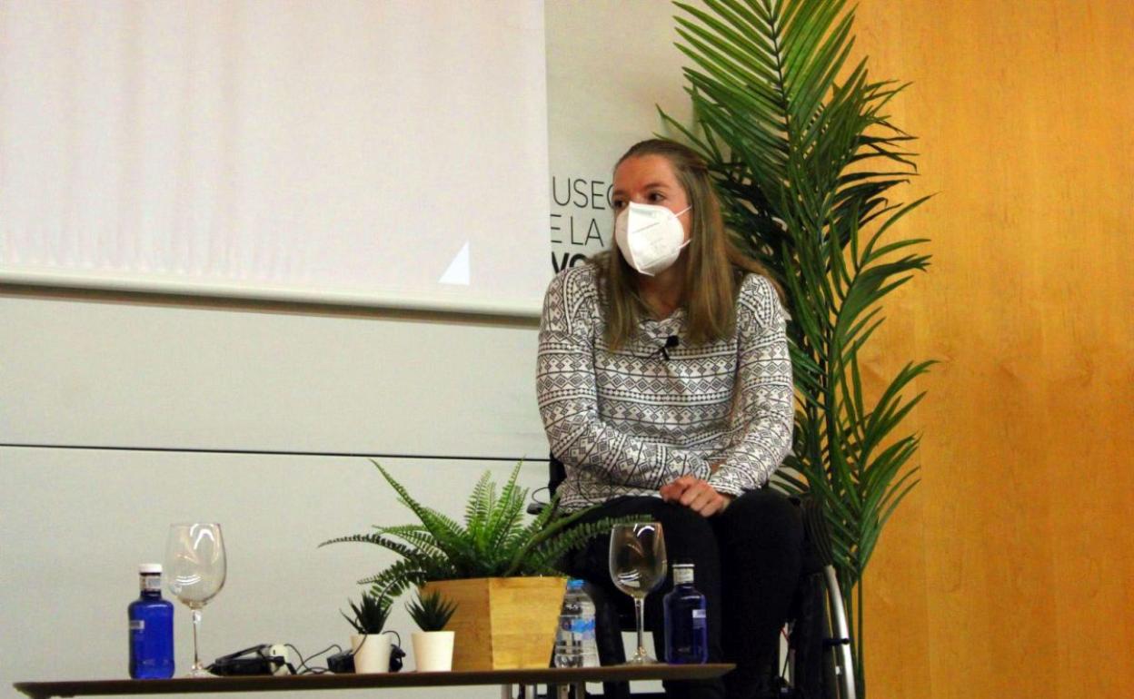 La nadadora burgalesa Marta Fernández fue una de las protagonistas del Congreso. 