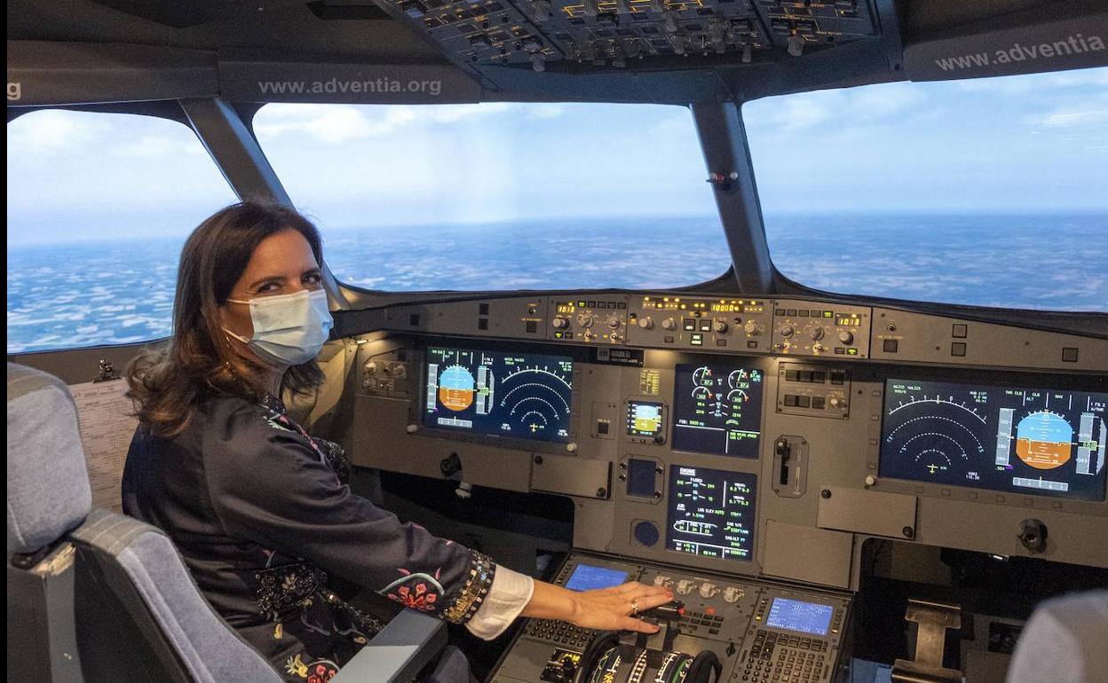 Ana Carlota Amigo, en su visita a Matacán.