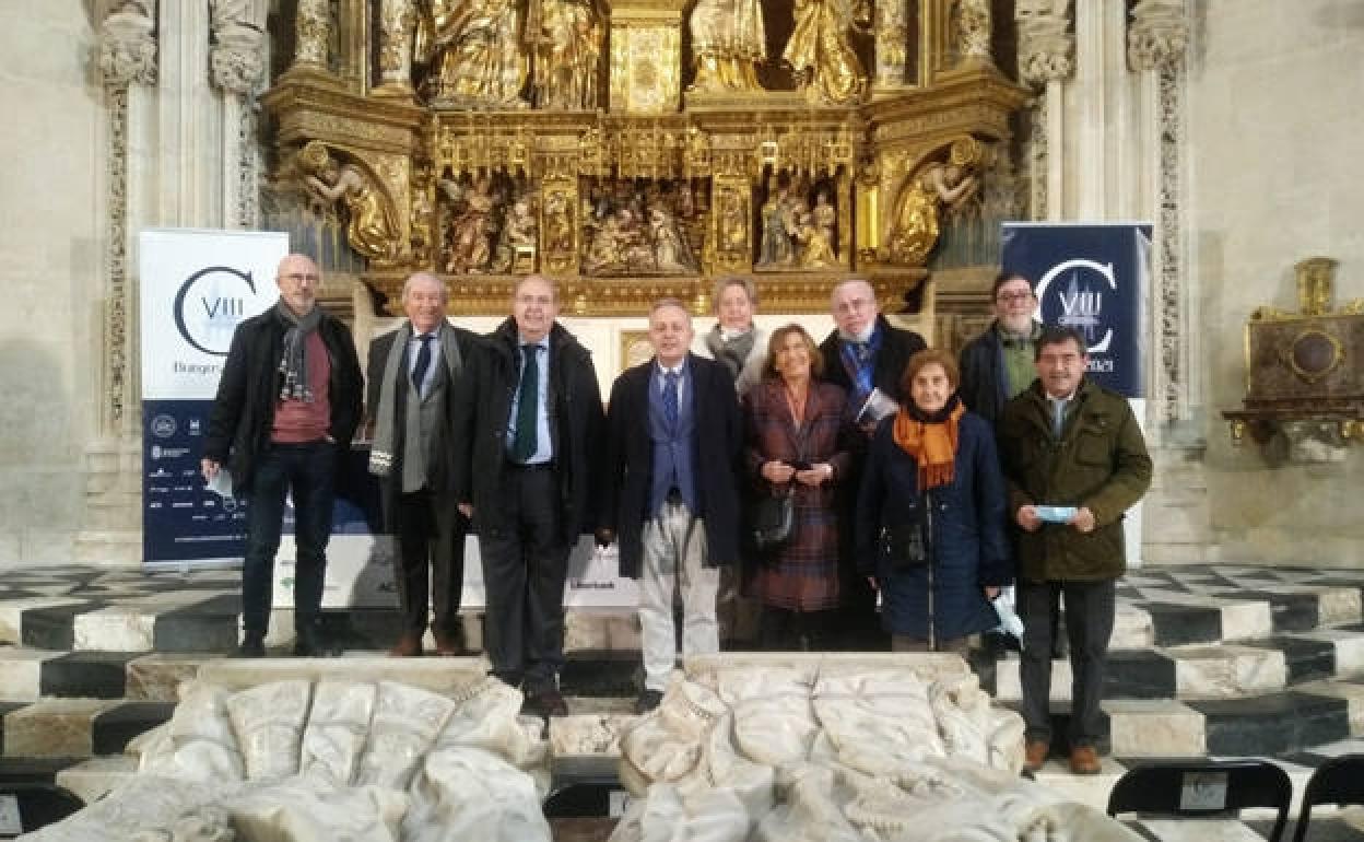 Acto de presentación del libro, con sus autores. 