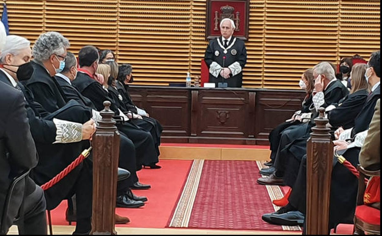 El presidente del TSJCyL, José Luis Concepción presidíó el acto. 