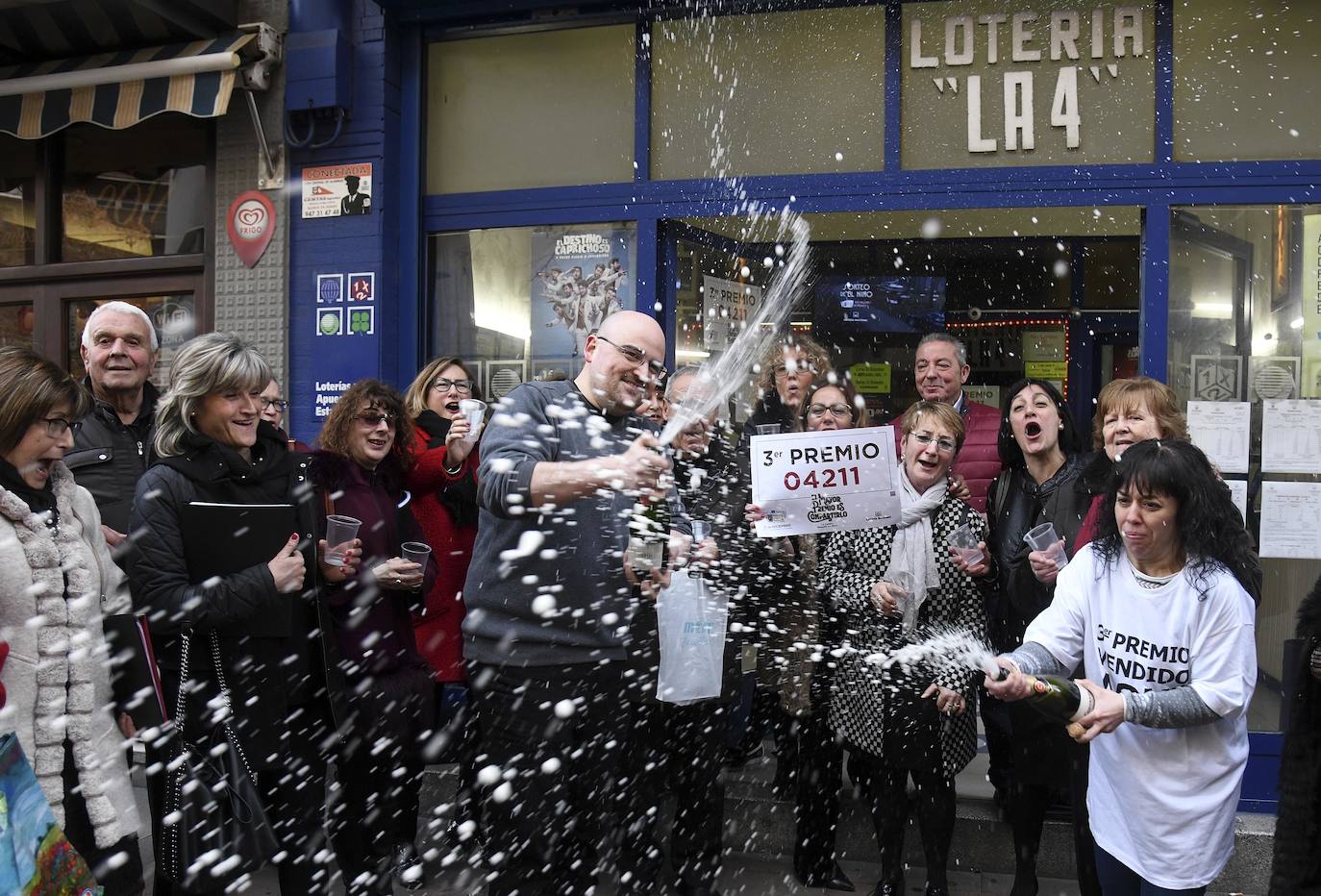 Celebración del tercer premio en Aranda de Duero en 2018. 