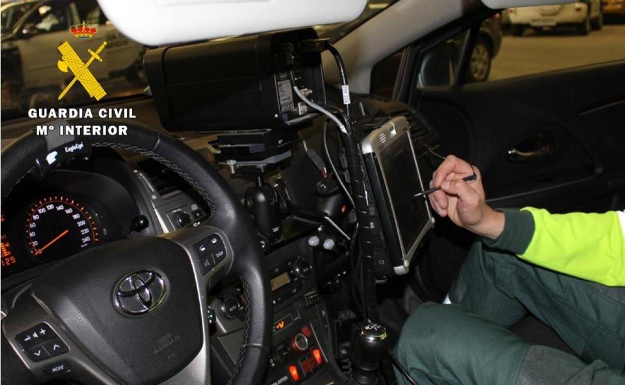 Imagen de archivo del radar de la Guardia Civil de Burgos.