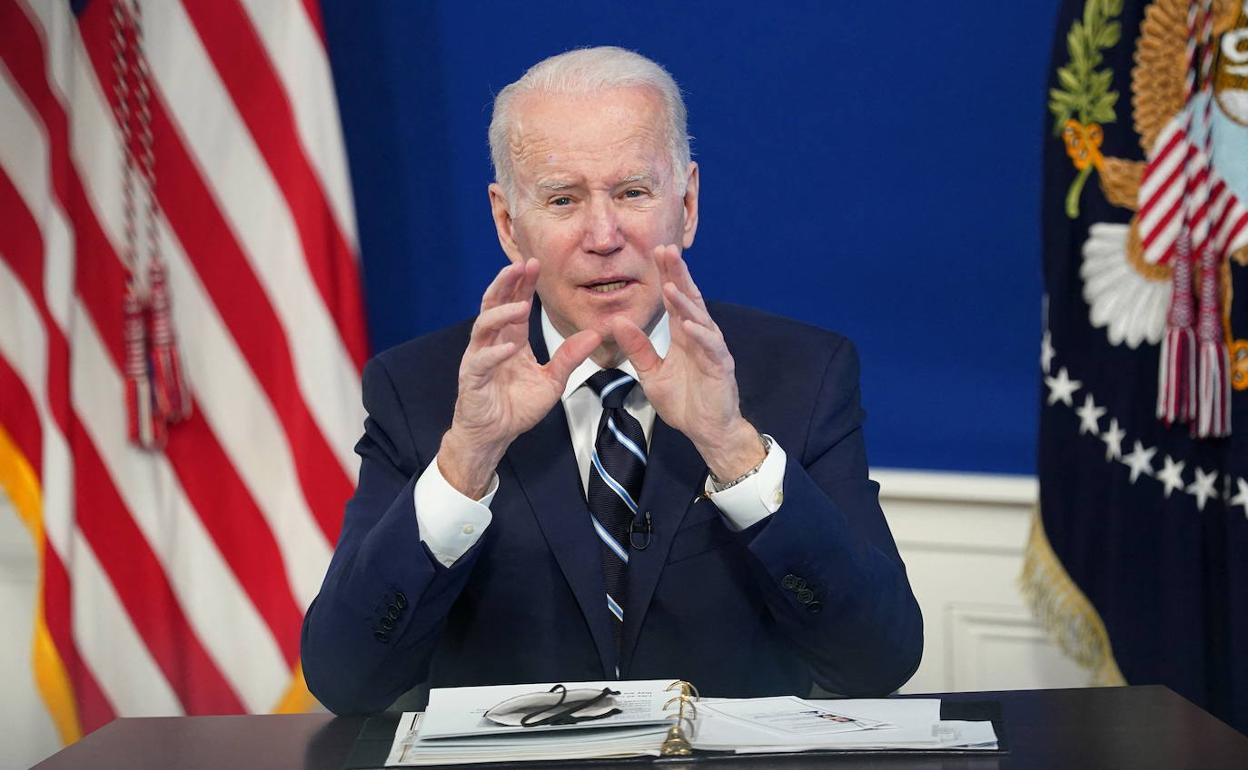 Joe Biden, en su comparecencia ante la nación.