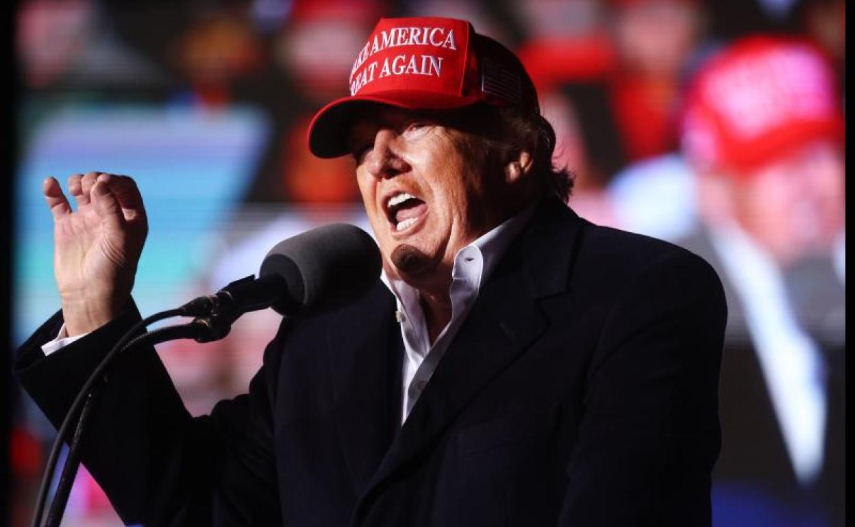 Donald Trump, durante un mitin en Arizona. 