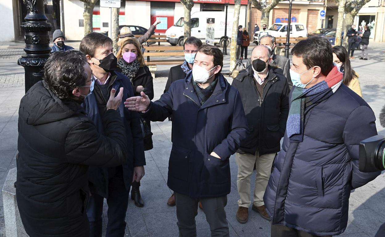 Alfonso Fernández Mañueco ha visitado hoy Briviesca. 