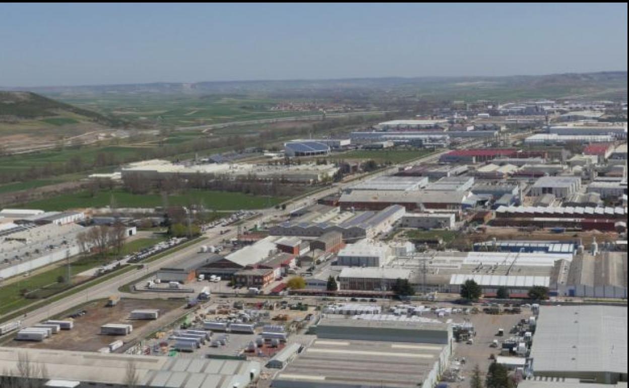 Vista aérea del polígono de Villalonquéjar. 