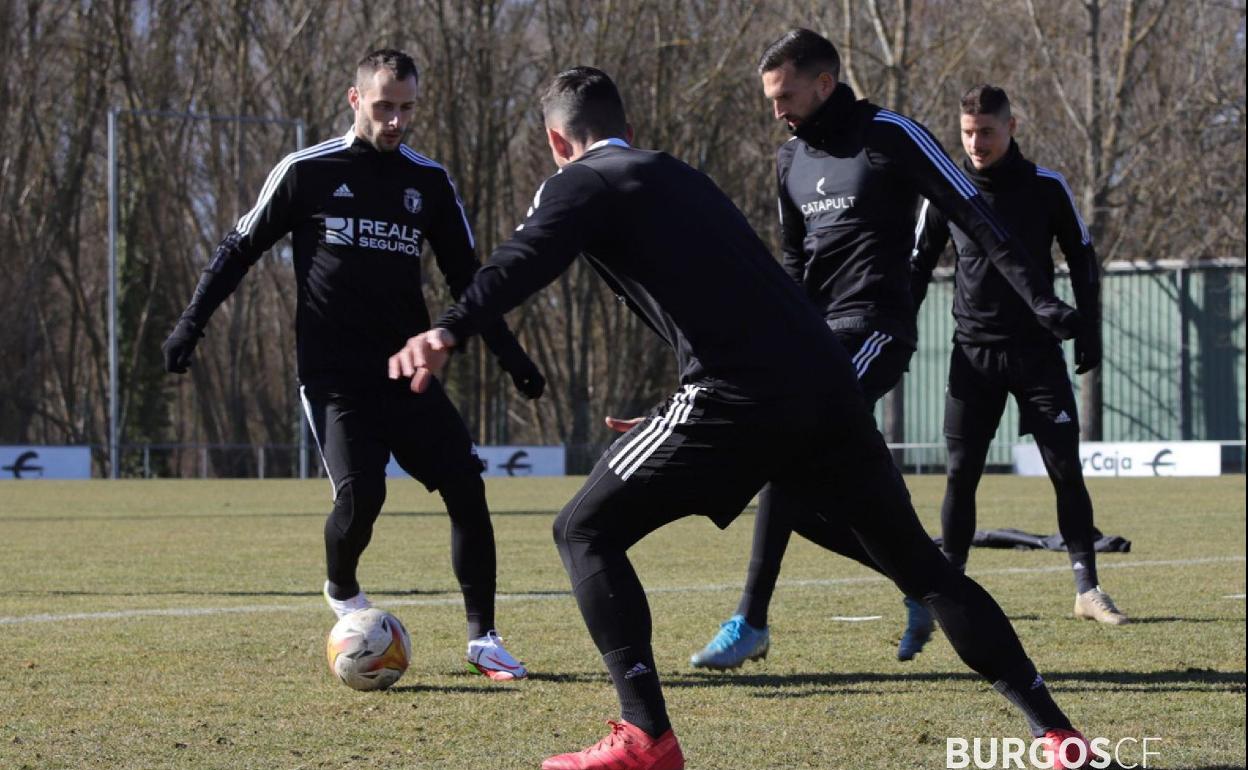 El Burgos CF prepara ya el partido del sábado ante el Lugo. 