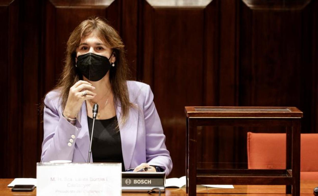 Laura Borràs, presidenta del Parlament. 