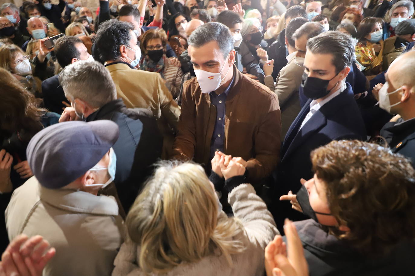 Pedro Sánchez y José Luis Rodríguez Zapatero apoyan a Tudanca en Burgos.