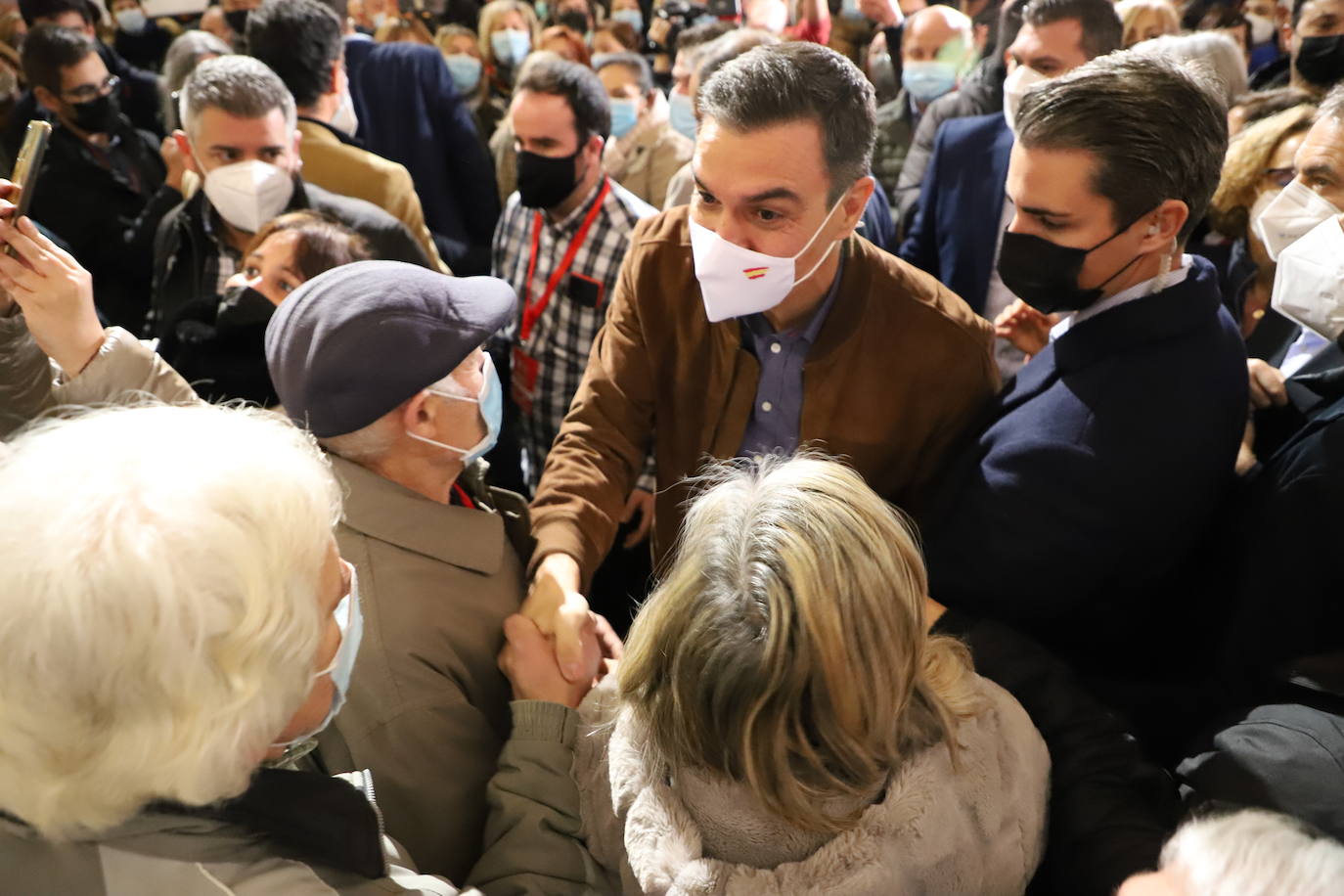 Pedro Sánchez y José Luis Rodríguez Zapatero apoyan a Tudanca en Burgos.