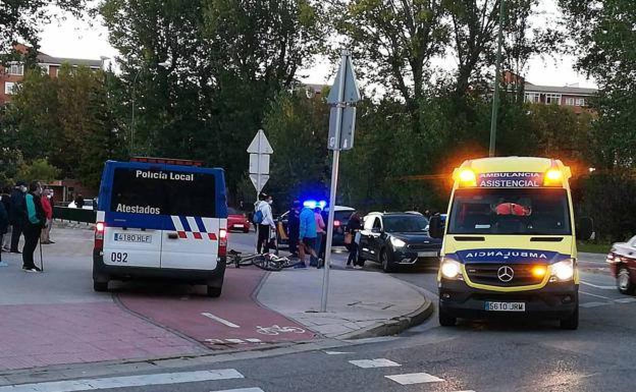 Imagen de archivo de un accidente en Burgos.