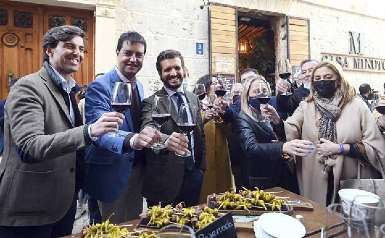 Pablo Casado en Burgos en la campaña electoral.