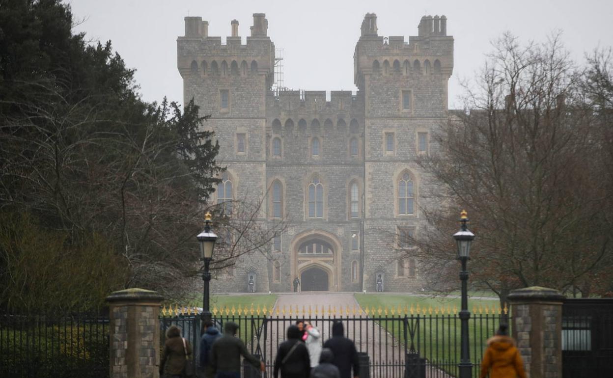 Castillo de Windsor, lugar donde la reina Isabel II realiza su cuarentena tras dar positivo en covid.