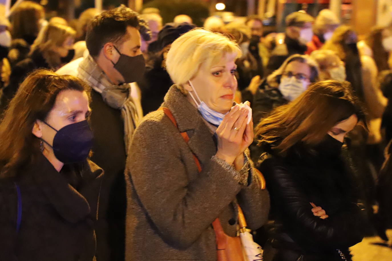 La comunidad ucraniana y los burgaleses, unidos en la manifestación por la paz en las calles de Burgos