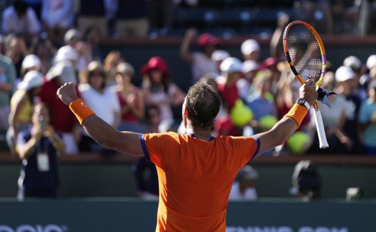 Rafa Nadal, durante el partido