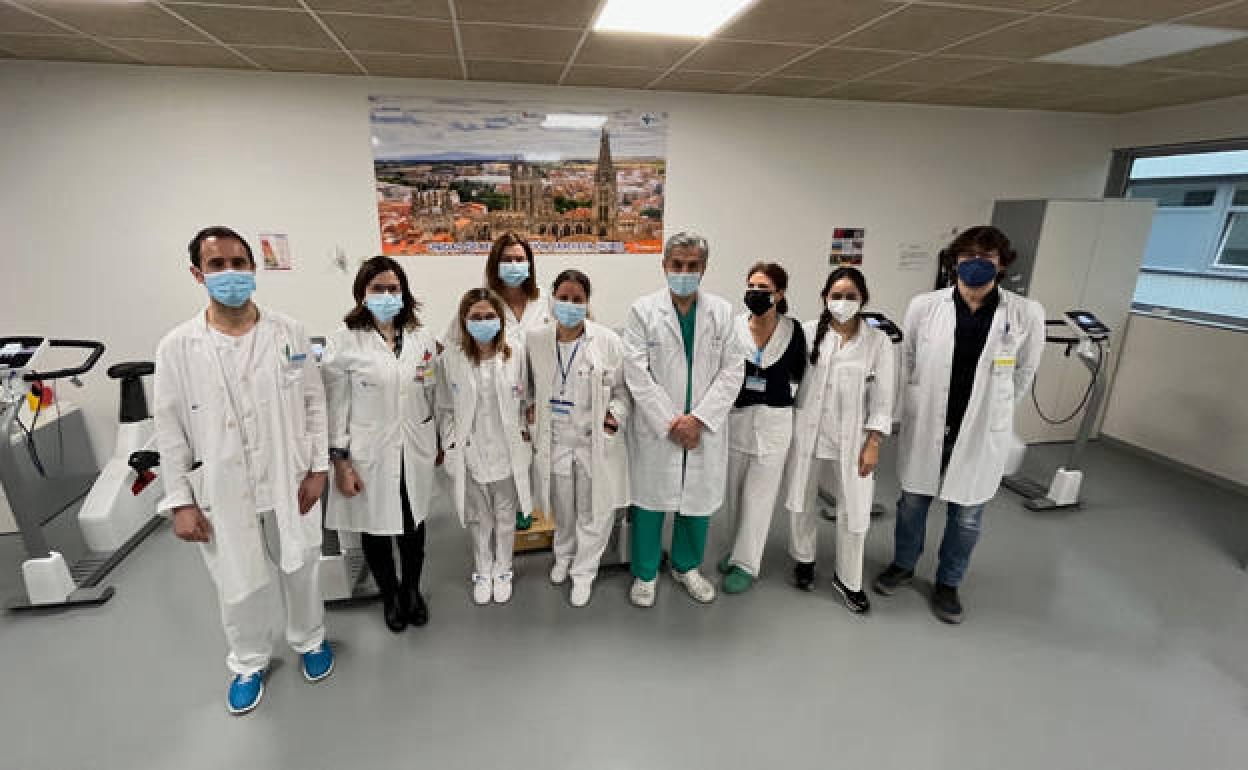 Intrgrantes de la Unidad de Rehabilitación Cardiaca del HUBU. 