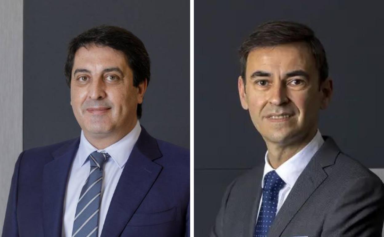 José Martín Vega (izquierda), nuevo director de la factoría de Palencia, y José Manuel Fuentes (derecha), nuevo director de la fábrica de Valladolid. 