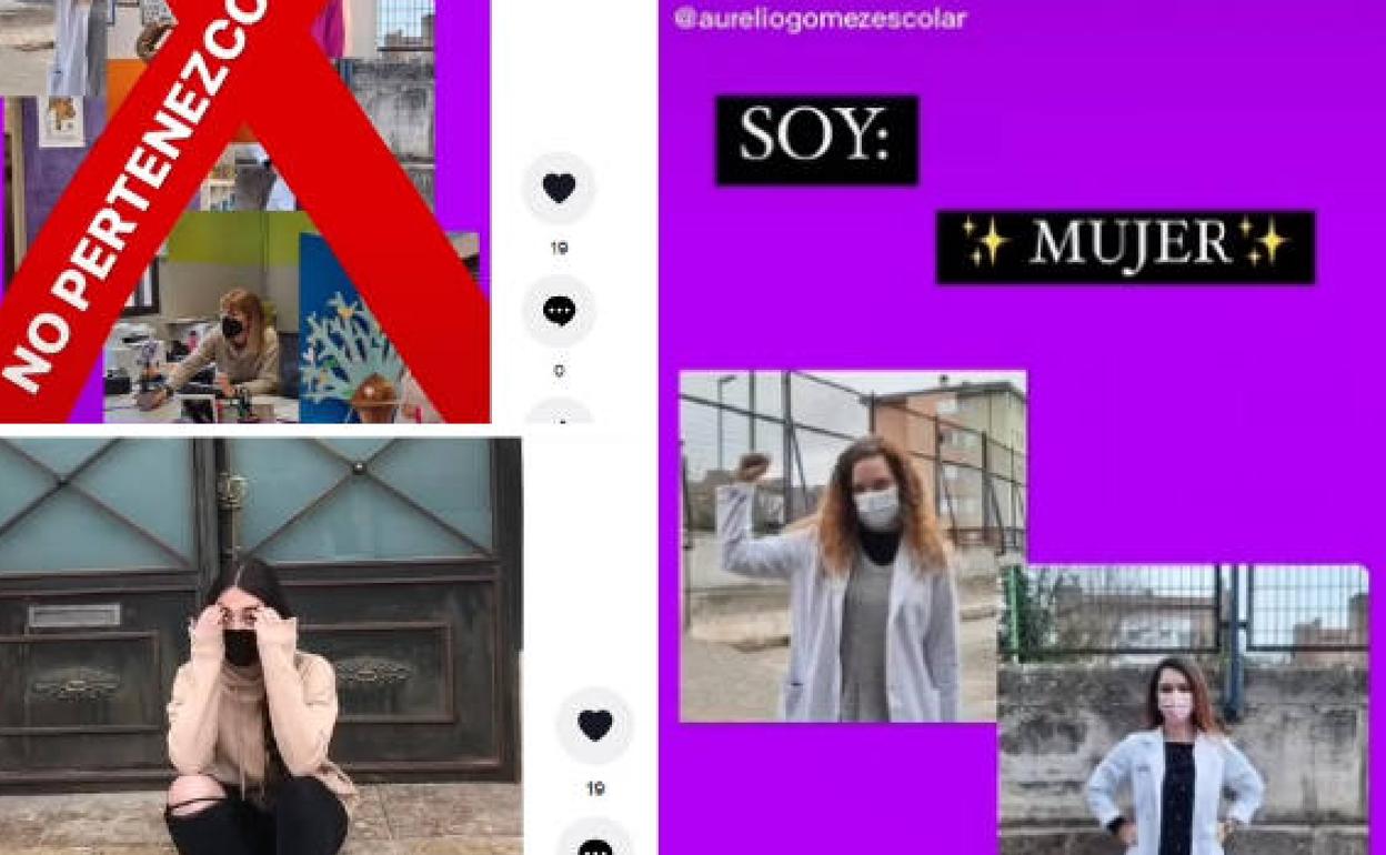 Diferentes escenas del vídeo ganador en Tik Tok.