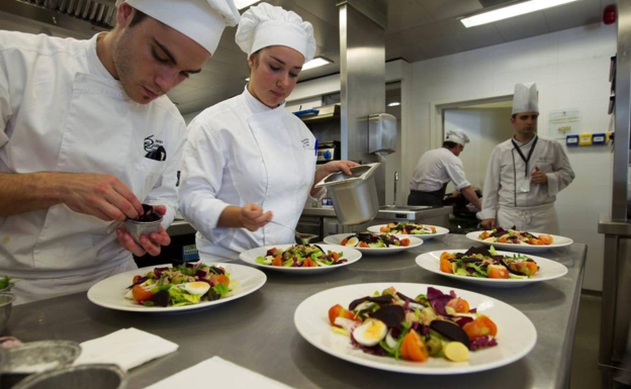 Cocinas de la sede del Basque Culinary Center en San Sebastián. 