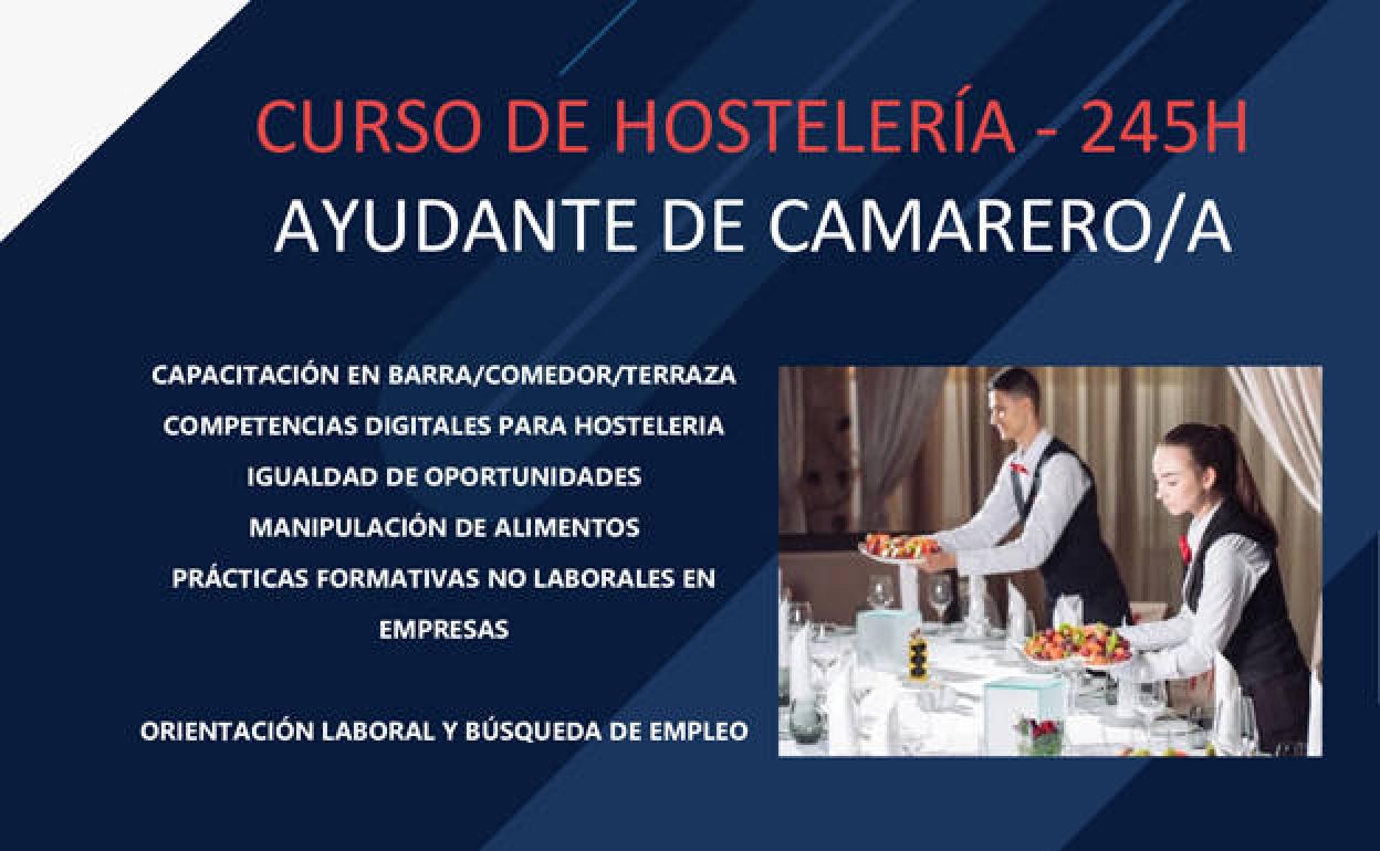 Cruz Roja organiza un curso de hostelería para jóvenes en Aranda