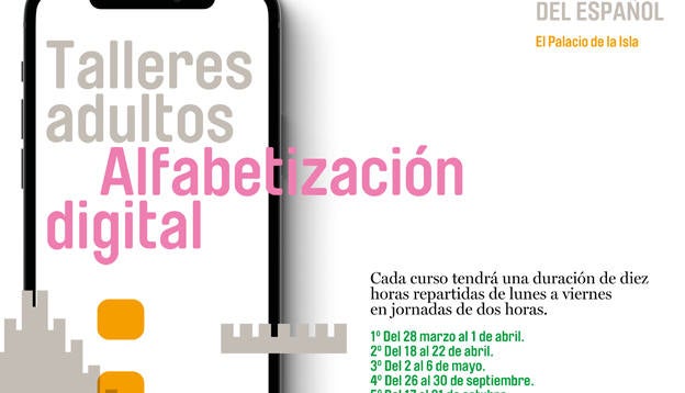 El Palacio de la Isla acoge cursos de alfabetización digital gratuitos para adultos