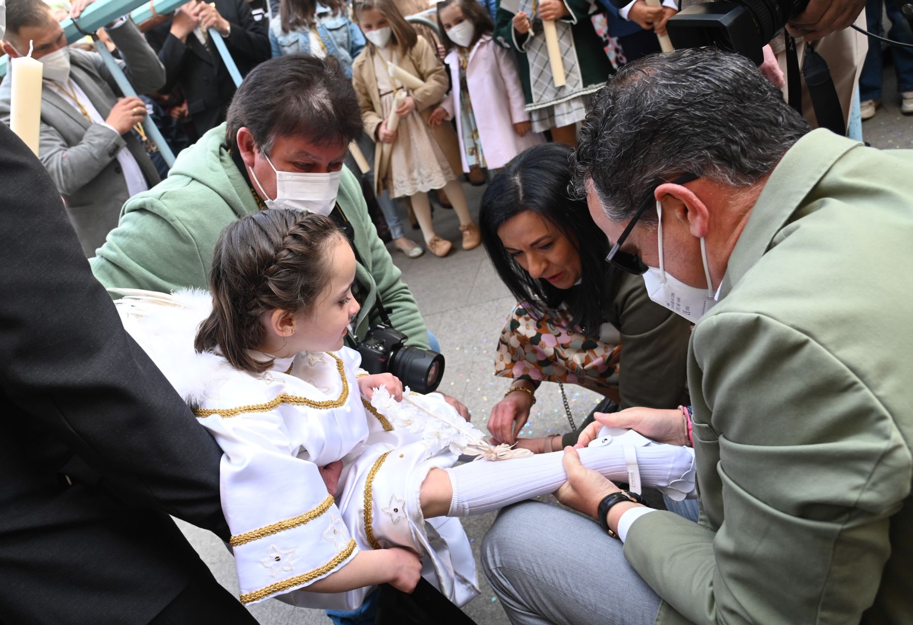 Fotos: La Bajada del Ángel pone punto y final a la Semana Santa de Aranda