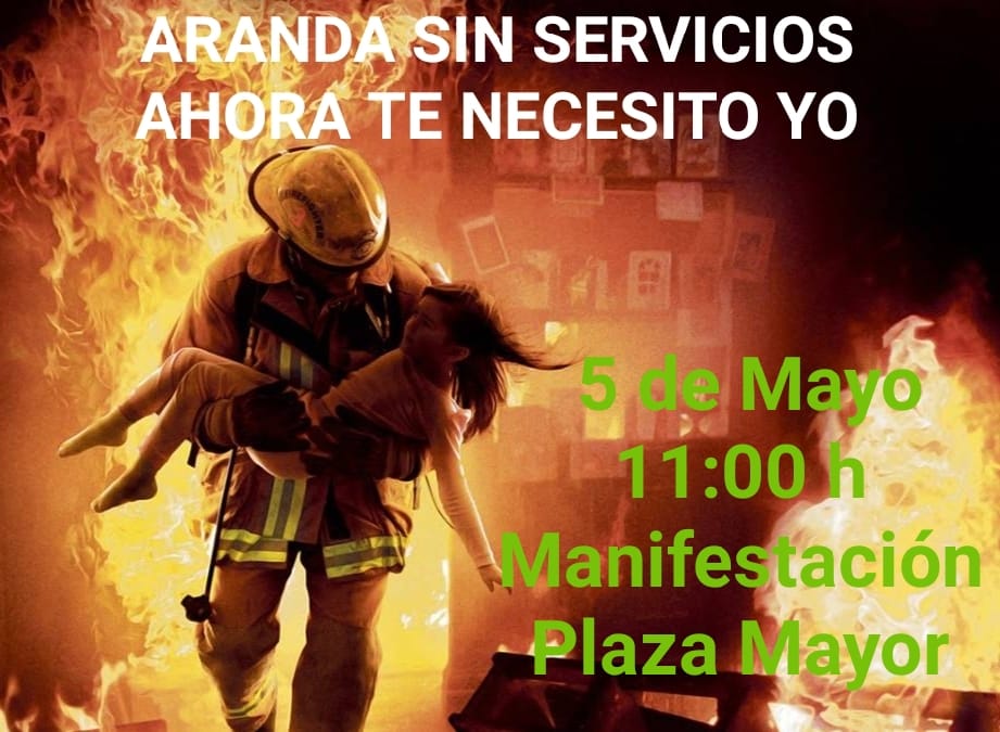 Los bomberos invitan a manifestarse a los vecinos de Aranda «hartos» del Ayuntamiento