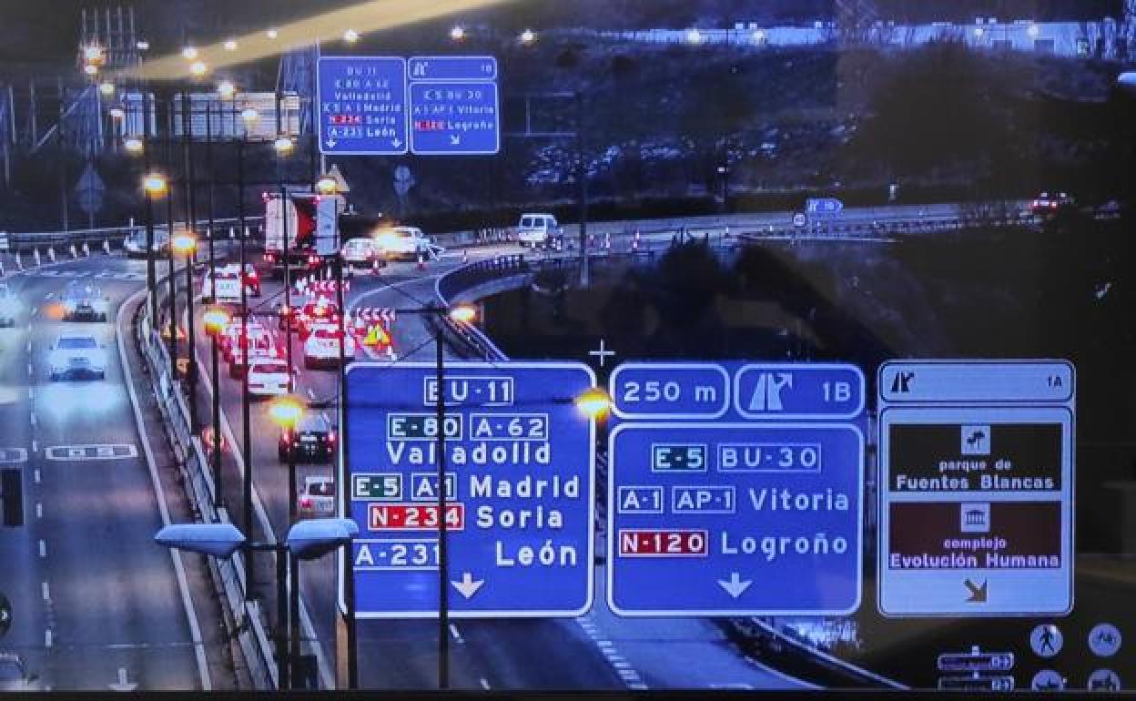 Vías de entrada y salida a la capital burgalesa. 