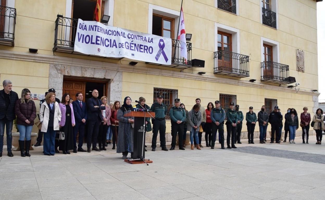 Un momento de la concentración en Taracón. 