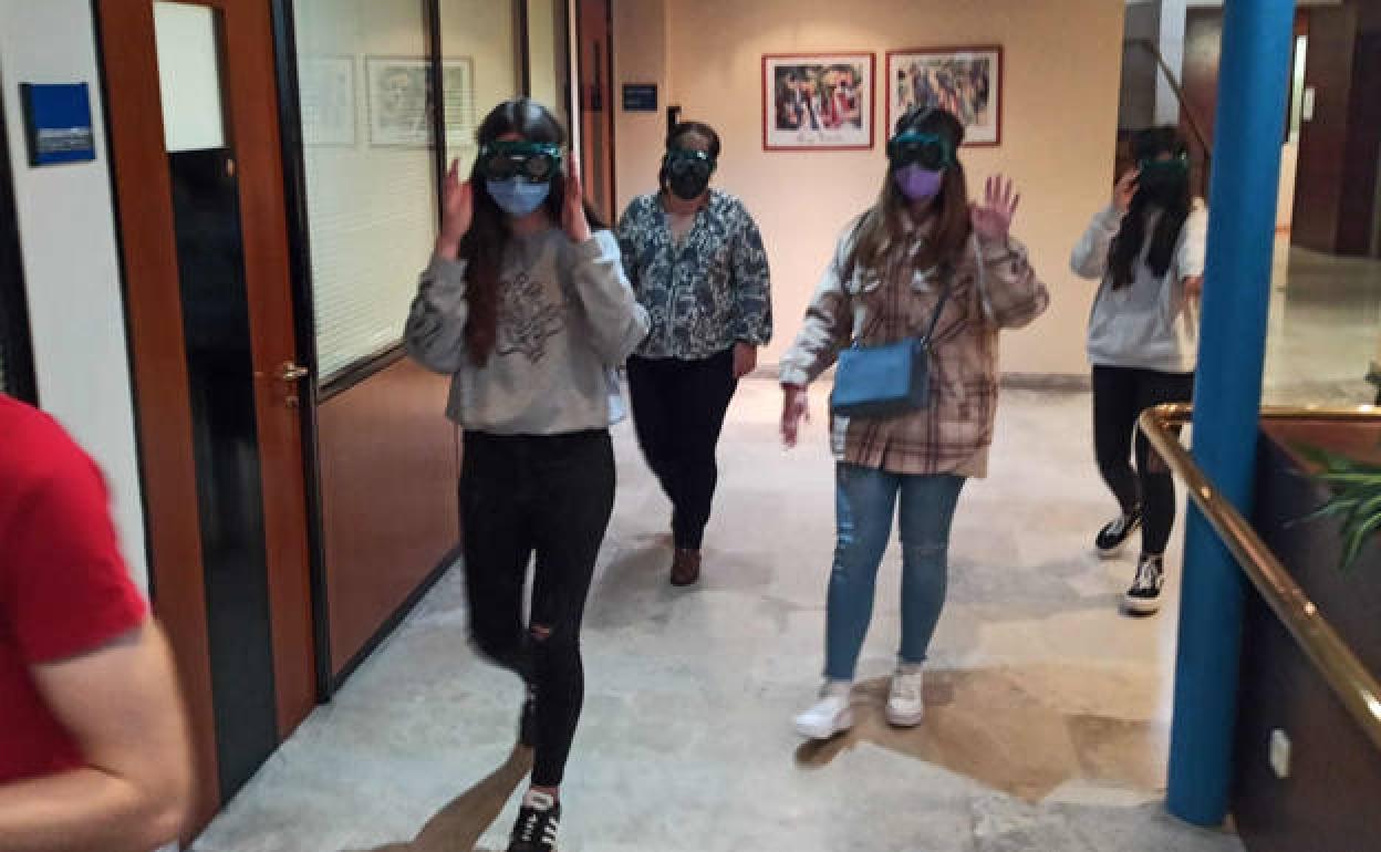 Alumnos de Magisterio durante las clases. 