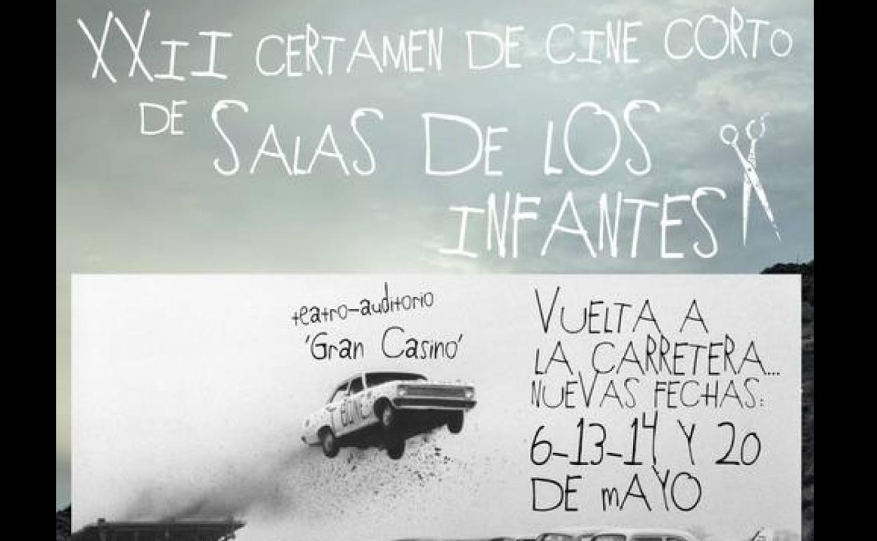 Cartel del XXII Certamen de Cine Corto de Salas de los Infantes. 