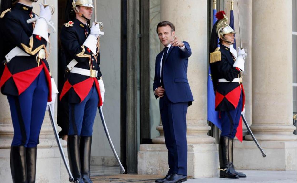 El presidente francés, Emmanuel Macron, en el Elíseo, en París.