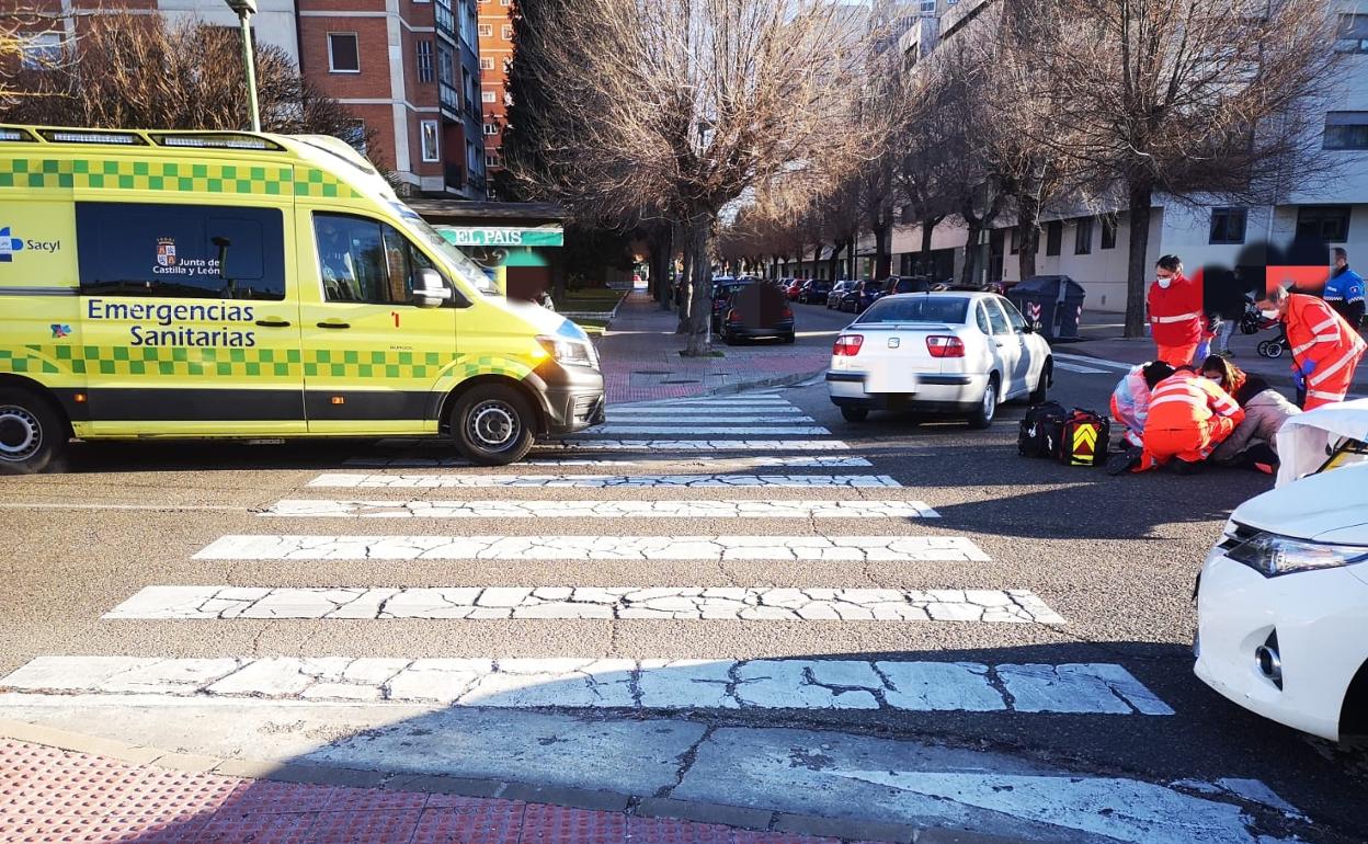 Imagen de uno de los últimos atropellos ocurridos en Burgos.