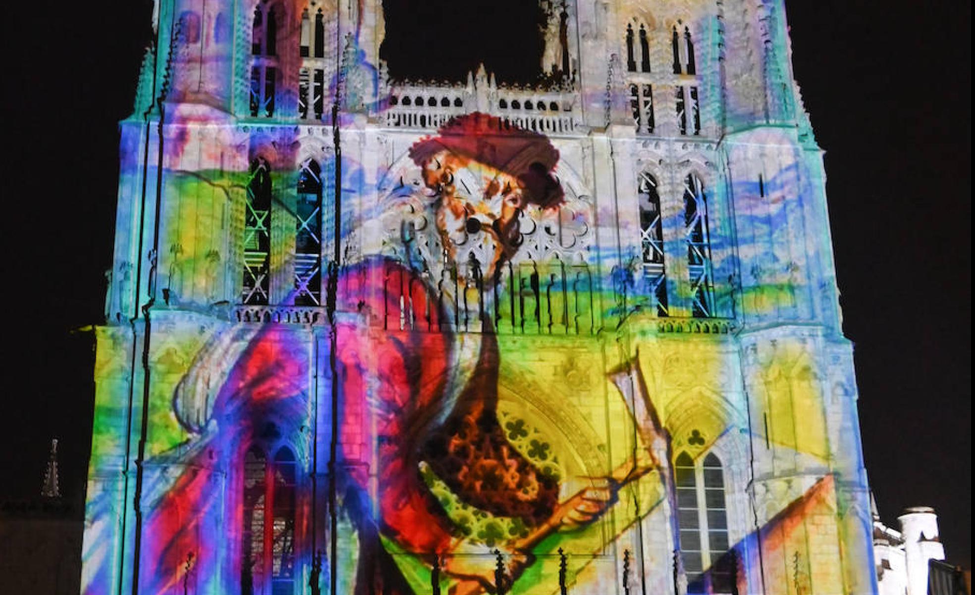 VIdeo mapping en la Catedral de Burgos.
