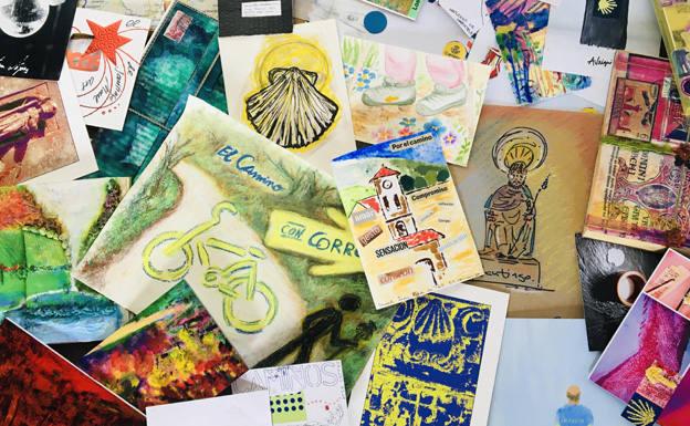 Correos inaugura en Belorado una exposición sobre arte postal del Camino de Santiago