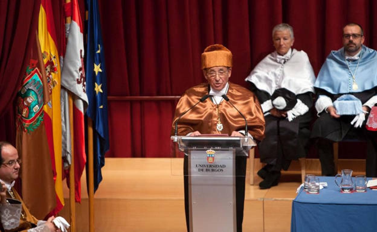 José Antolin Toledano fue investido Doctor Honoris Causa por la UBU en 2013. 