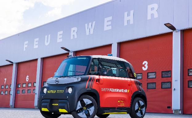 Rocks-e, al servicio de los bomberos de la fábrica en Rüsselsheim de Opel