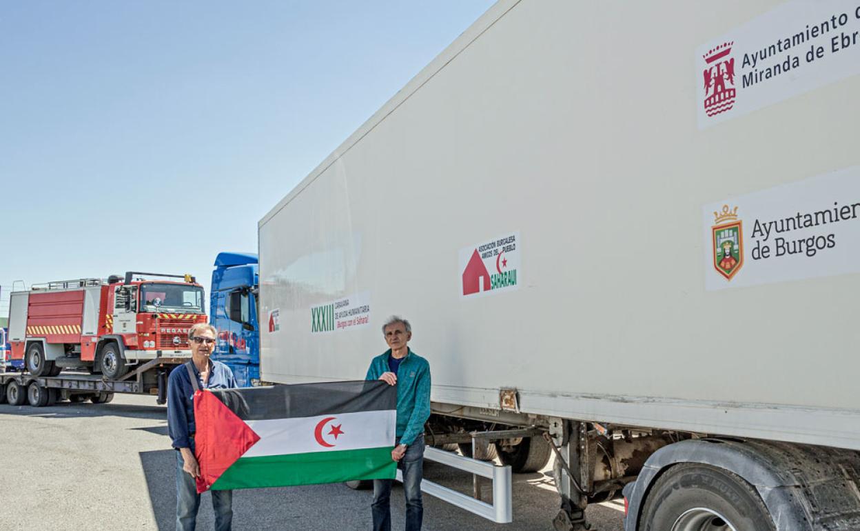 La caravana humanitaria partió el pasado jueves de Burgos.