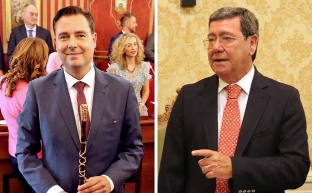 Daniel de la Rosa (i), alcalde de Burgos, y César Rico, presidente de la Diputación de Burgos por el PP, se llevan los premios Atila por no colaborar en la conservación del medio ambiente. 