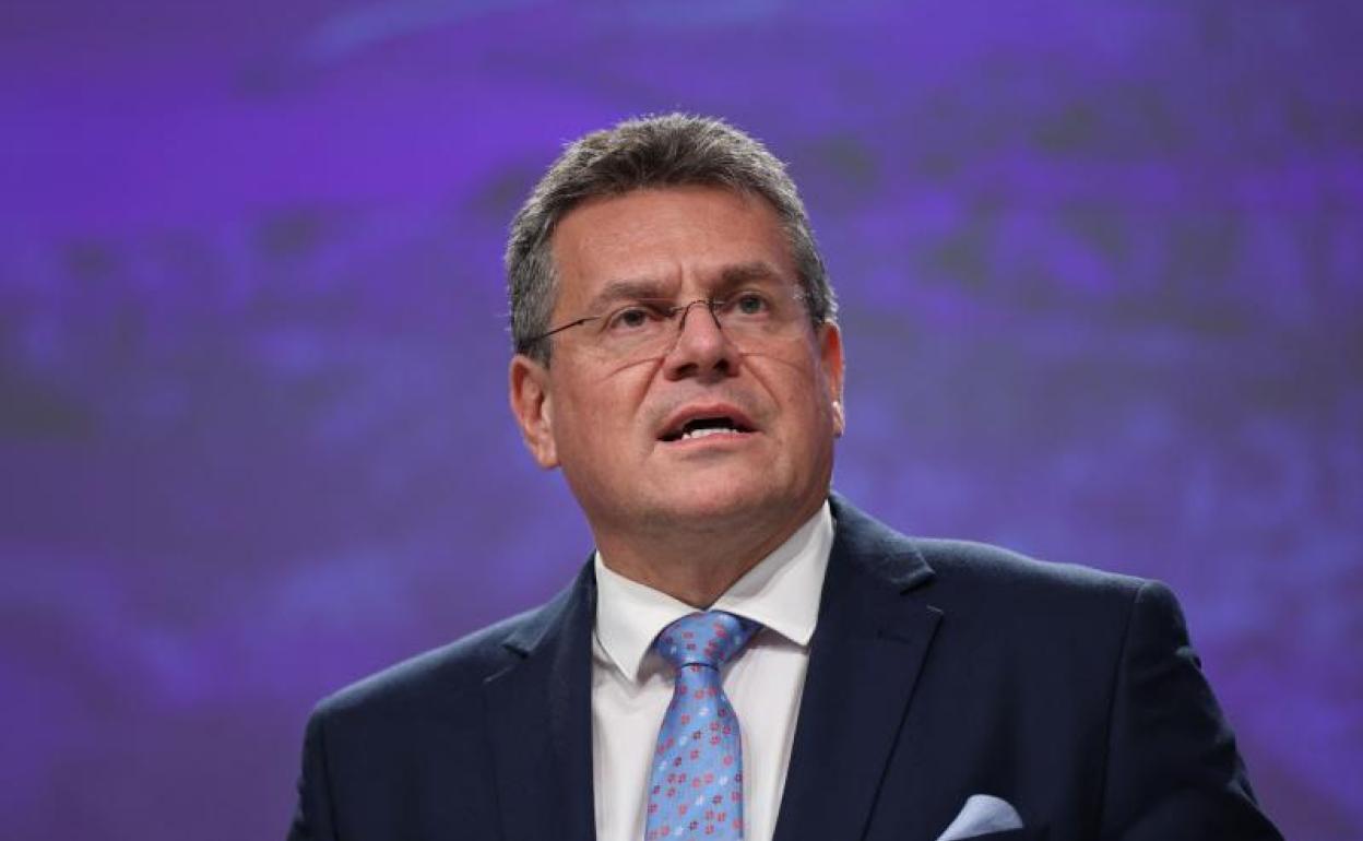 Maros Sefcovic, vicepresidente de la Comisión Europea y responsable de las negociaciones del 'brexit'. 