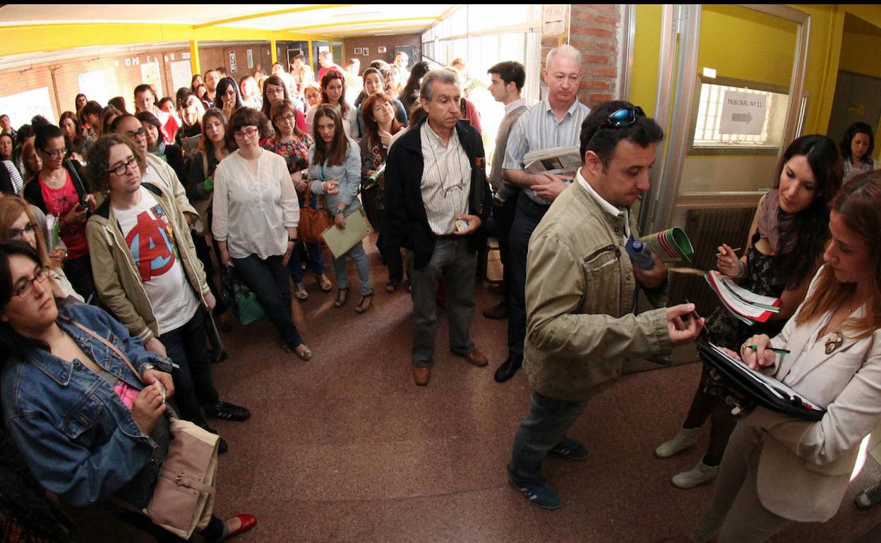 Oposiciones para docentes en una convocatoria anterior en Valladolid. 