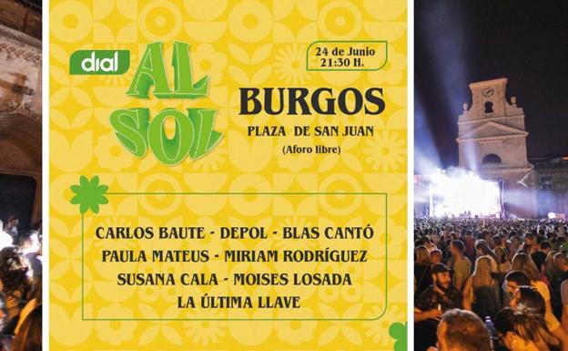 Cartel del festival 'Dial Al Sol' del próximo 24 de junio en la Plaza de San Juan