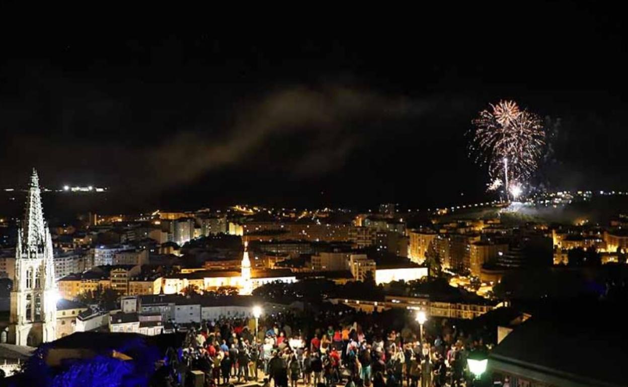 Tirada especial de fuegos artificiales en 2021.