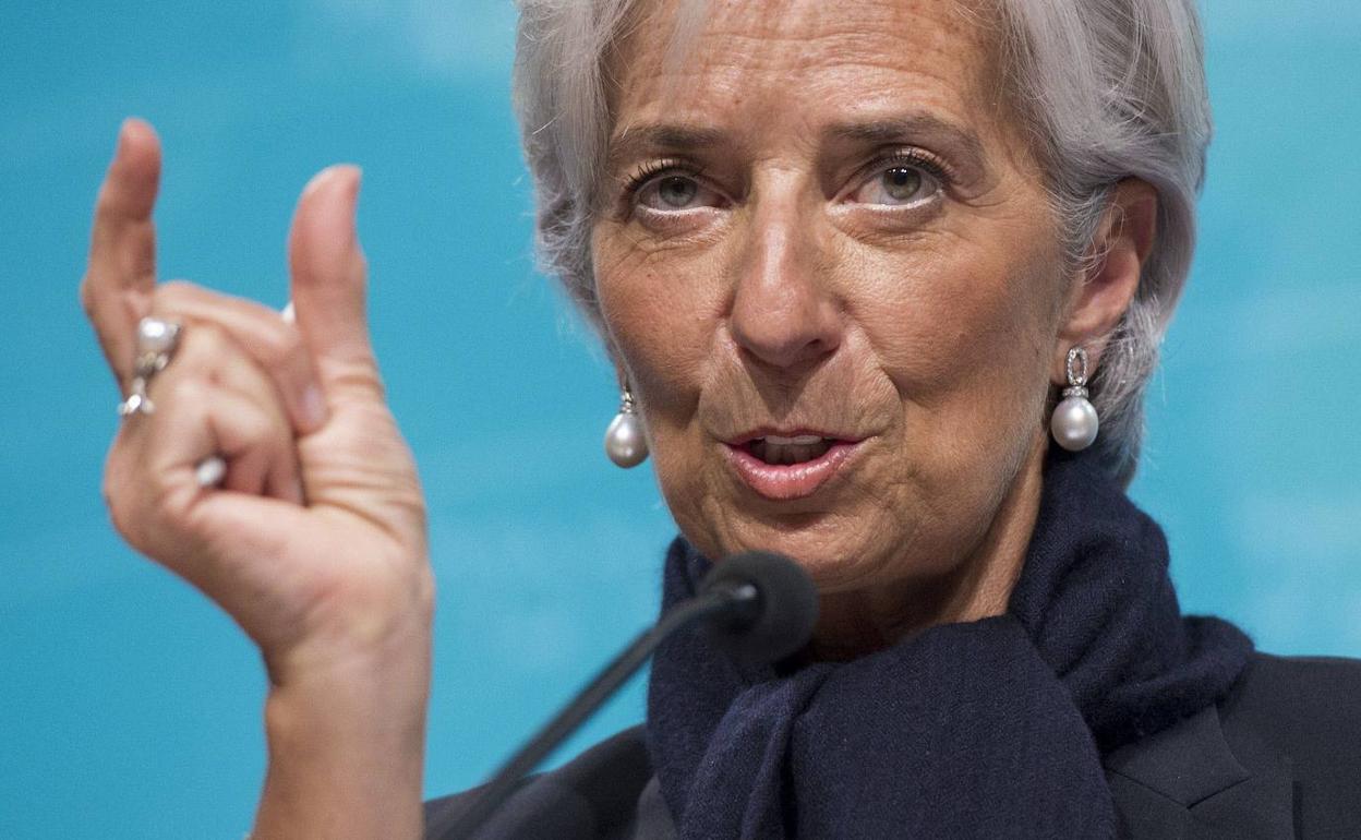 Christine Lagarde, presidenta del BCE. 