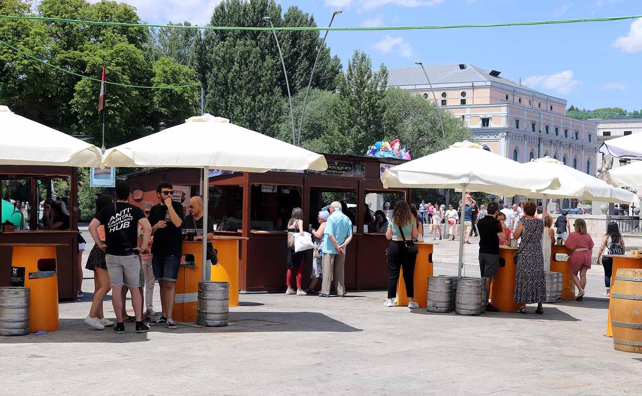 La Feria de Tapas se ha ubicado este año entre El Espolón y el Paseo Sierra de Atapuerca.