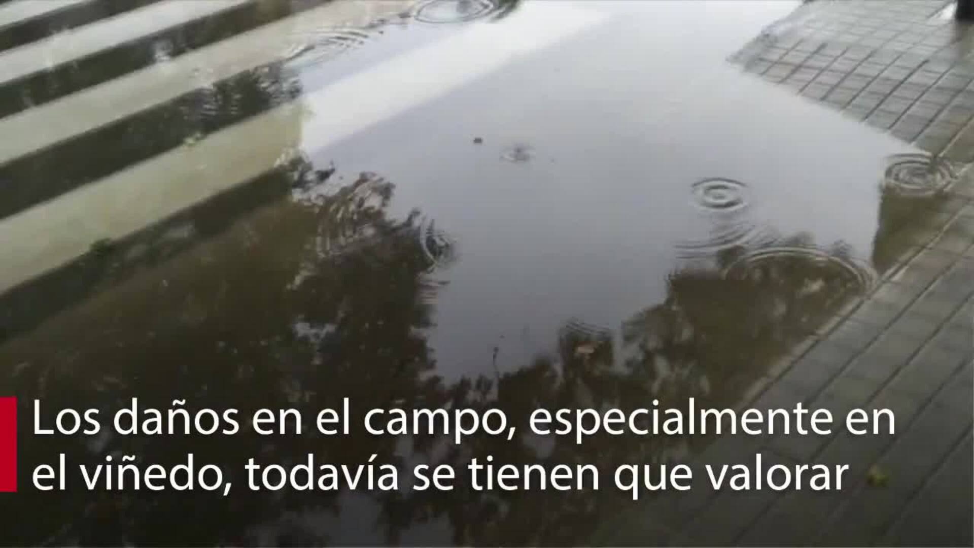 Una fuerte tormenta afecta a la Ribera del Duero