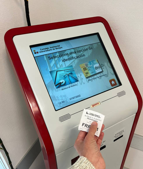 Expendedor de tickets. 