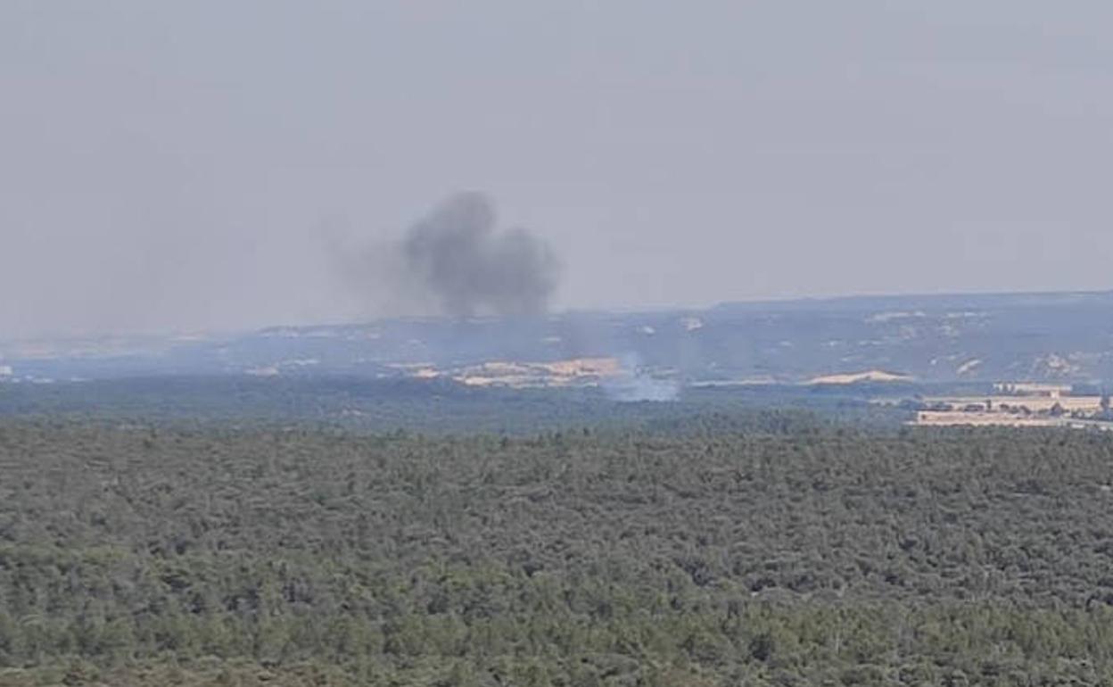 Incendio en San Juan del Monte.