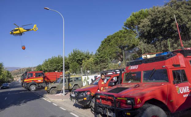 Más de 500 efectivos de la UME trabajan para apagar los incendios de Zamora, León y Ávila