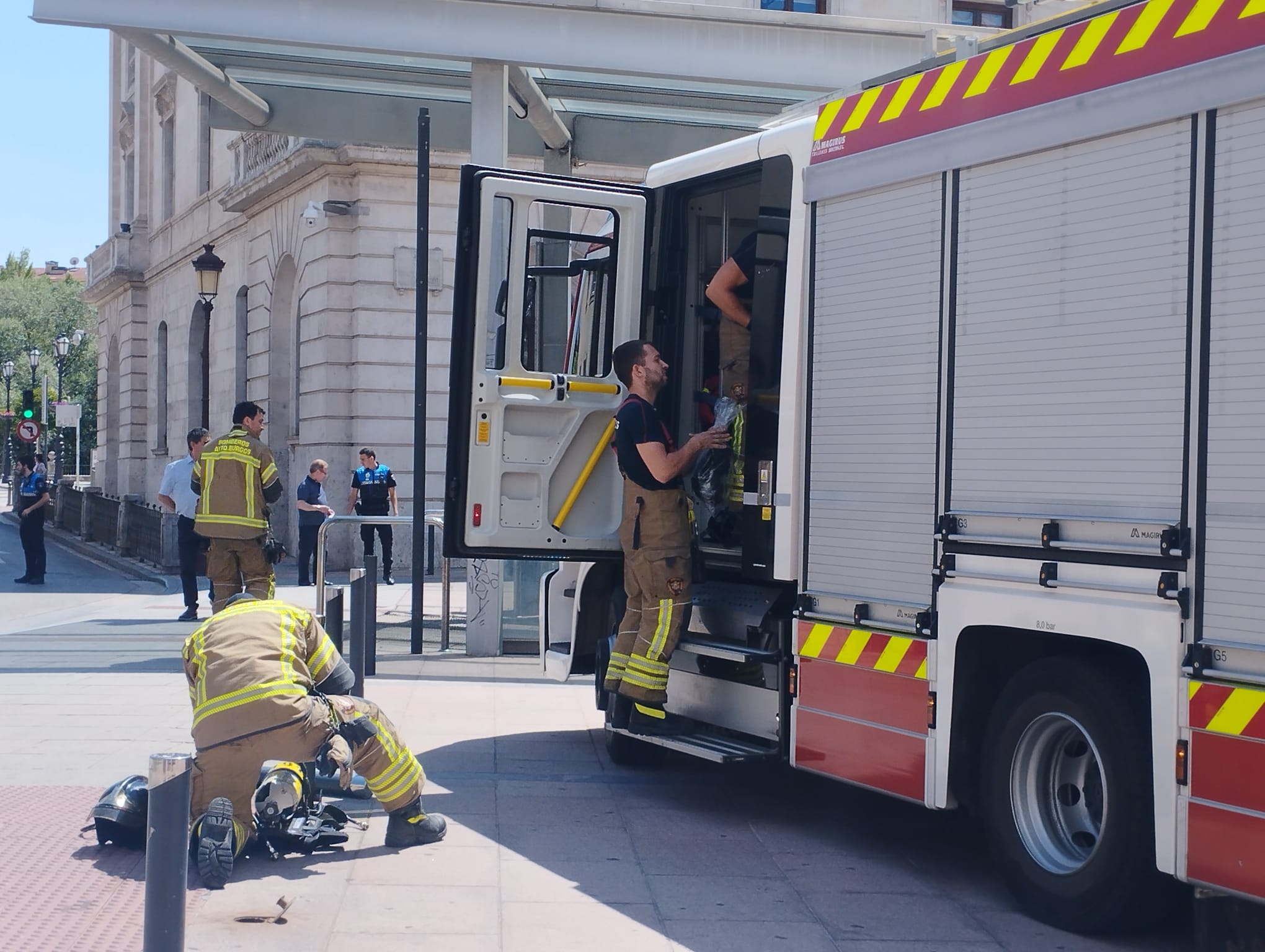 Fotos: Susto en el aparcamiento de la Plaza Mayor